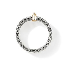 John Hardy Icon Link Bar Two-Tone Sterling Silver and 14k Yellow Gold Band Ring