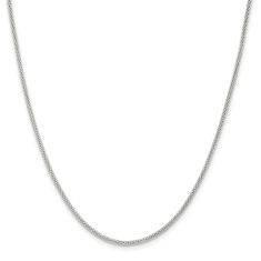 Stainless Steel 2mm Bismark Chain Necklace 1