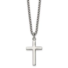 Stainless Steel Cross Pendant Necklace