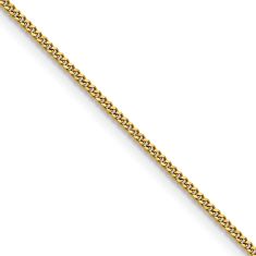Yellow Ion-Plated Stainless Steel 1.5mm Curb Chain Necklace