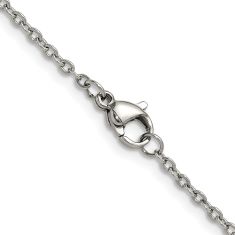 Stainless Steel 1.9mm Cable Chain Necklace