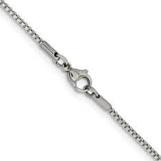 Stainless Steel 1.5mm Box Chain Necklace