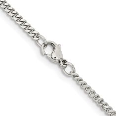 Stainless Steel 3mm Curb Chain Necklace