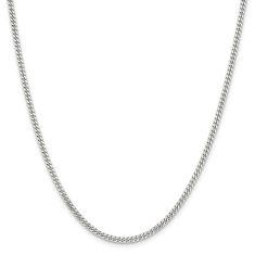 Stainless Steel 3mm Curb Chain Necklace