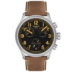 Tissot Chrono XL Classic Brown Leather Strap Watch | 45mm