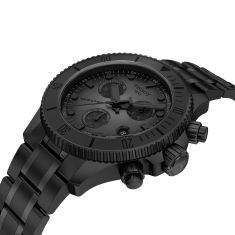 Tissot Seastar 1000 Quartz Chronograph Black Dial Black PVD Bracelet Watch 38mm - T1202173306100