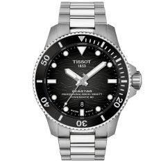Tissot Seastar 1000 Black Dial Stainless Steel Bracelet Watch 40