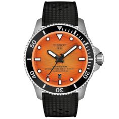 Tissot Seastar 2000 Professional Powermatic 80 Orange Dial Black