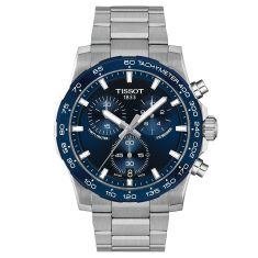 Tissot Supersport Chrono Blue Dial Stainless Steel Watch 42mm - T1254171104100 Tissot Supersport Chrono Blue Dial Stainless Steel Watch 42mm - T1254171104100