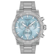 Versace Millenyium Light Blue Sunray Dial Stainless Steel Bracelet