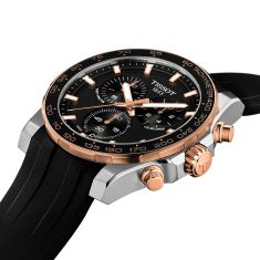 Tissot Supersport Chrono Black Dial Rubber Strap Watch 42mm - T1254172705100
