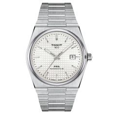 Tissot PRX Quartz White Dial White Rubber Strap Watch | 40mm