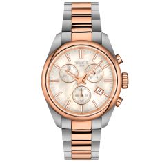 Tissot PR 100 Chronograph Mother-of-Pearl Dial Two-Tone Stainless Steel Watch 36mm - T1502172211100