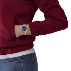 Tissot Ballade Quartz Blue Dial Stainless Steel Watch 34mm - T1562101104100