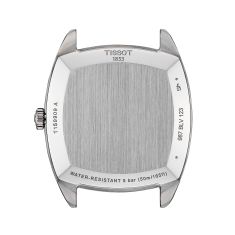 Tissot Stylist Square Face Silver-Tone Dial Brown Leather Strap Watch 32mm - T1599091603100