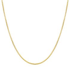 INOX Gold Ion-Plated Titanium 3mm Box Chain Necklace 1