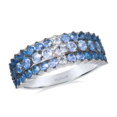Le Vian® Denim Ombré® and Vanilla Sapphire™ 14k Vanilla Gold® Ring - Size 7 1