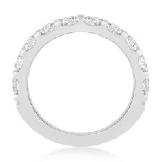 2ctw Diamond 14k White Gold Prong-Set Wedding Band