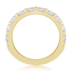 2ctw Diamond 14k Yellow Gold Prong-Set Wedding Band