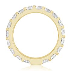 3ctw Round Diamond 14k Yellow Gold Eternity Wedding Band