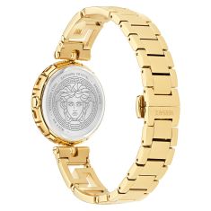 Versace Medusa Jewel Black Sunray Dial IP Yellow Gold Bracelet Watch 34mm - VE0B00525