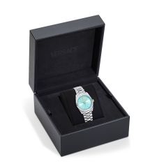 Versace Millenyium Light Blue Sunray Dial Stainless Steel Bracelet Watch 32mm - VE0E00225