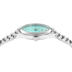Versace Millenyium Light Blue Sunray Dial Stainless Steel Bracelet Watch 40mm - VE0G00225