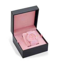 Versace Real Active Chrono Pink Ecoceramic Case Pink Dial Bio TPU Strap Watch 45mm - VE0L00425