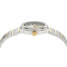 Versace Greca Logo White Mother of Pear Dial Two-Tone Watch 33mm - VE0S00325