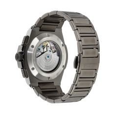 Versace Greca Extreme Chrono Blue Skeleton Dial Gunmetal Watch 43mm - VE0Y00225