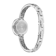 Versace Medusa Eclipse White Guilloché Dial Stainless Steel Bangle Bracelet Watch 28mm - VE5F00126
