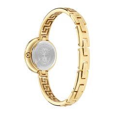 Versace Medusa Eclipse Black Guilloche Dial IP Yellow Gold Bangle Bracelet Watch 28mm - VE5F00326