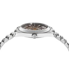Versace Millenyium Automatic Black Skeleton Dial Stainless Steel Watch 40mm - VE5R00126