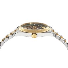 Versace Millenyium Automatic Green Skeleton Dial Two-Tone Watch 40mm - VE5R00226