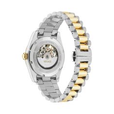 Versace Millenyium Automatic Green Skeleton Dial Two-Tone Watch 40mm - VE5R00226