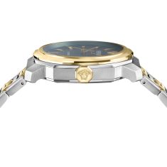 Versace Dylos Green Guilloche Dial Two-Tone Bracelet Watch 42mm - VEAG00724