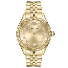 Versace Hellenyium Golden Sunray Dial Yellow Gold Ion-Plated Stainless Steel Watch 36mm - VEHU00720 Versace Hellenyium Golden Sunray Dial Yellow Gold Ion-Plated Stainless Steel Watch 36mm - VEHU00720