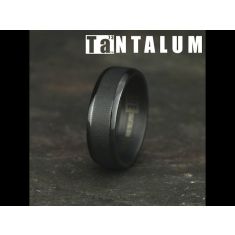 Black Tantalum Brushed Finish Comfort Fit Band 7mm