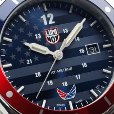 Luminox VOLITION AMERICA Minuteman Blue Dial Stainless Steel Dress Watch 42mm - XS0914VOL
