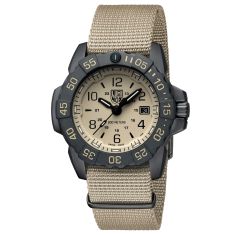 Luminox Navy SEAL Foundation 3250 Beige Dial Black Rubber Strap Military Dive Watch 45mm - XS3251CBNSFSET