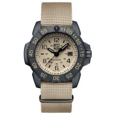 Luminox Navy SEAL Foundation 3250 Beige Dial Black Rubber Strap Military Dive Watch 45mm - XS3251CBNSFSET