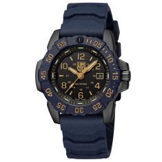 Luminox Navy SEAL Foundation Back to the Blue Black Dial Blue Rubber Strap Military Dive Watch 45mm - XS3255CBNSF