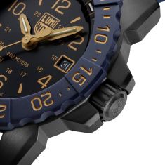 Luminox Navy SEAL Foundation Back to the Blue Black Dial Blue Rubber Strap Military Dive Watch 45mm - XS3255CBNSF