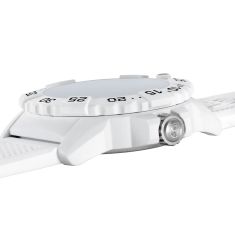 Luminox Navy SEAL 3500 Black Dial White Rubber Strap Arctic Edition Military Dive Watch 45mm - XS3507WB