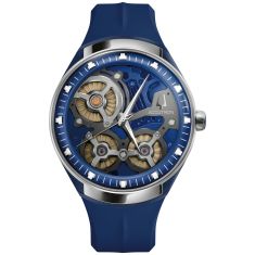 Accutron Electrostatic DNA Casino Blue Rubber Strap Watch 45.1mm - 28A208