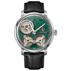 Accutron Electrostatic Spaceview 2020 Black Leather Strap Watch 43.5mm - 2ES6A005B