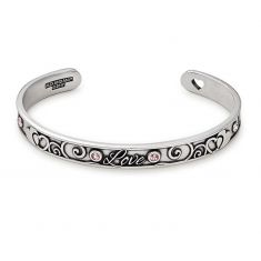 Alex and Ani Because I Love You Love Cuff Rafaelian Silver