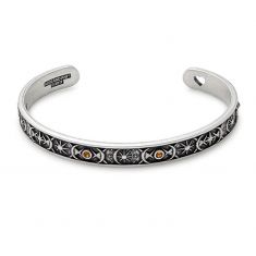 Alex and Ani Cosmic Balance Cuff Rafaelian Silver Finish REEDS Jewelers