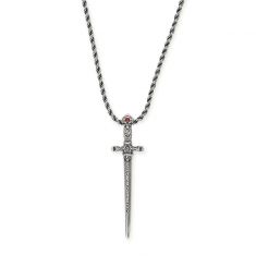 Alex and Ani Harry Potter Sword of Gryffindor Necklace Rafaelian Silver Finish REEDS Jewelers