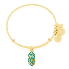 Alex and Ani Octopus Charm Bangle Shiny Gold Finish REEDS